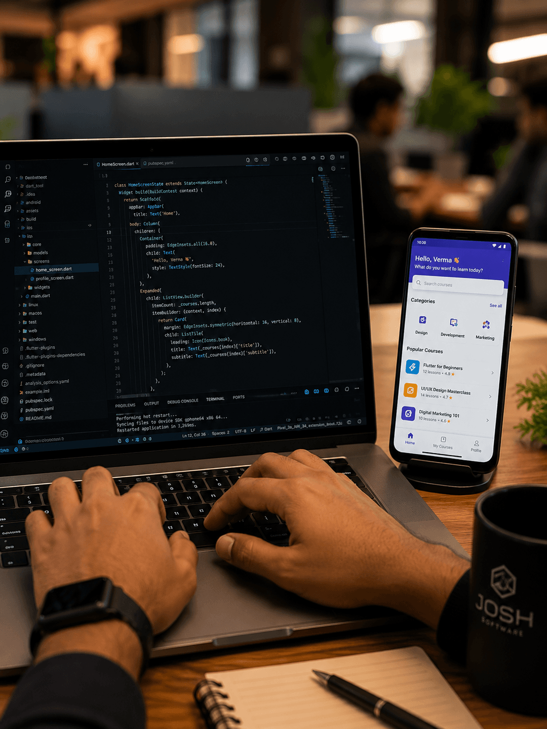 Android Interface Layout Mockup
