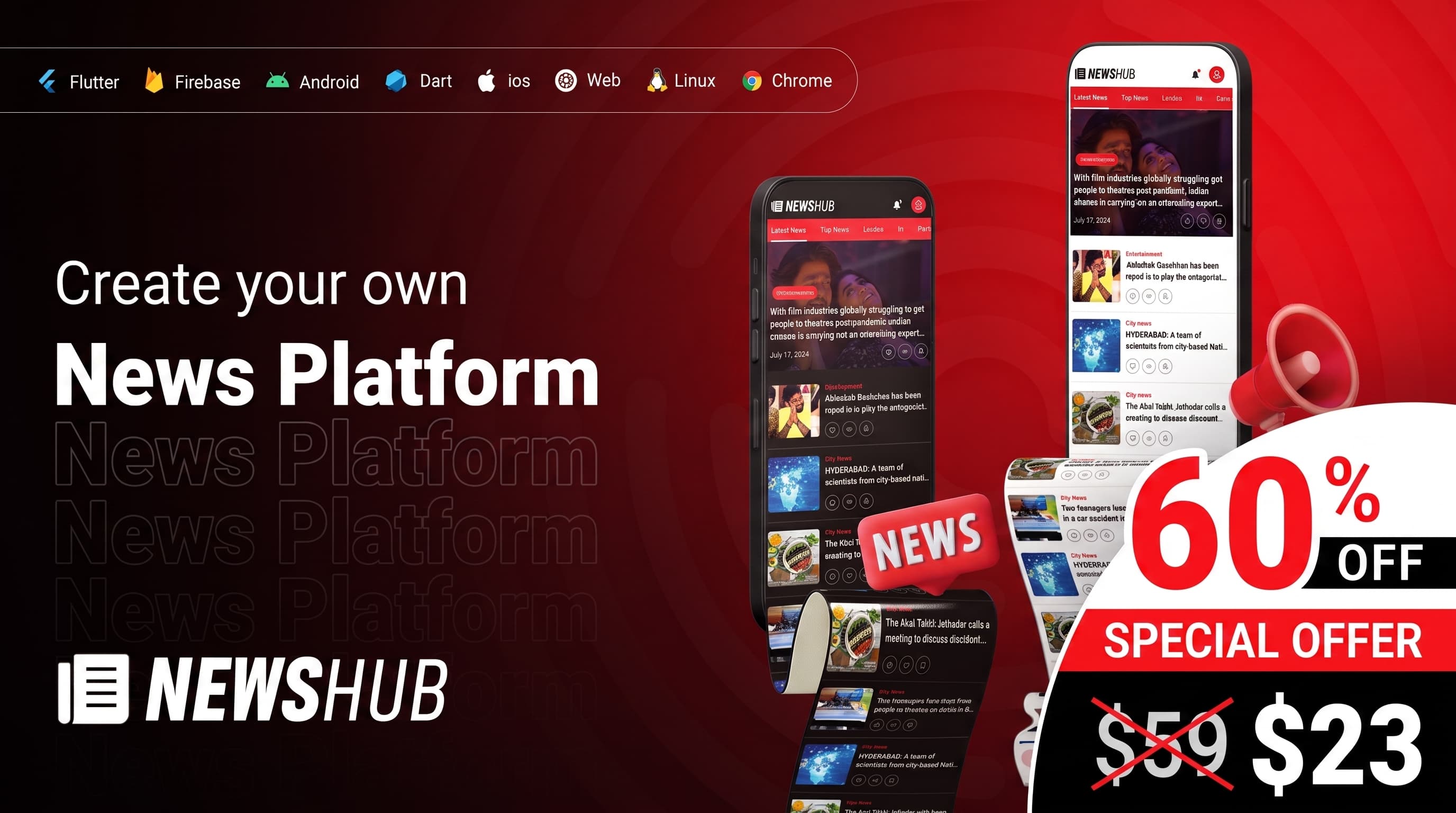 NewsHub — Create your own News Platform | Available on Envato Codecanyon
