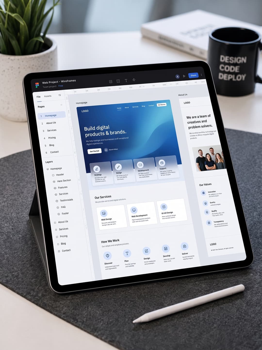 Responsive Mobile UI Interface Design