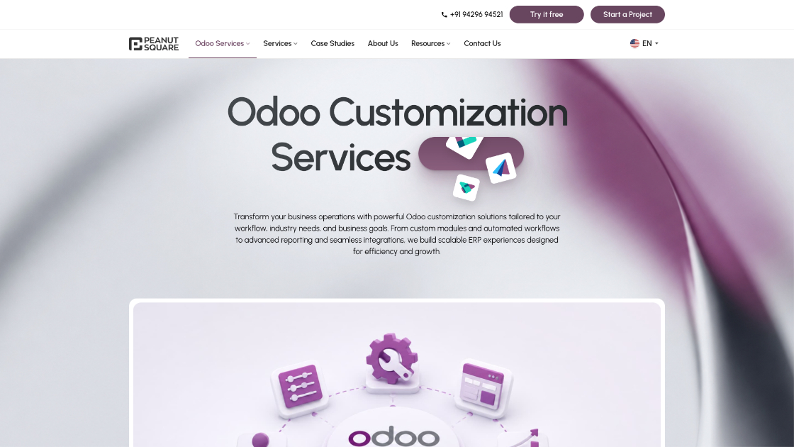 Custom Odoo Modules & Workflows | Peanut Square
