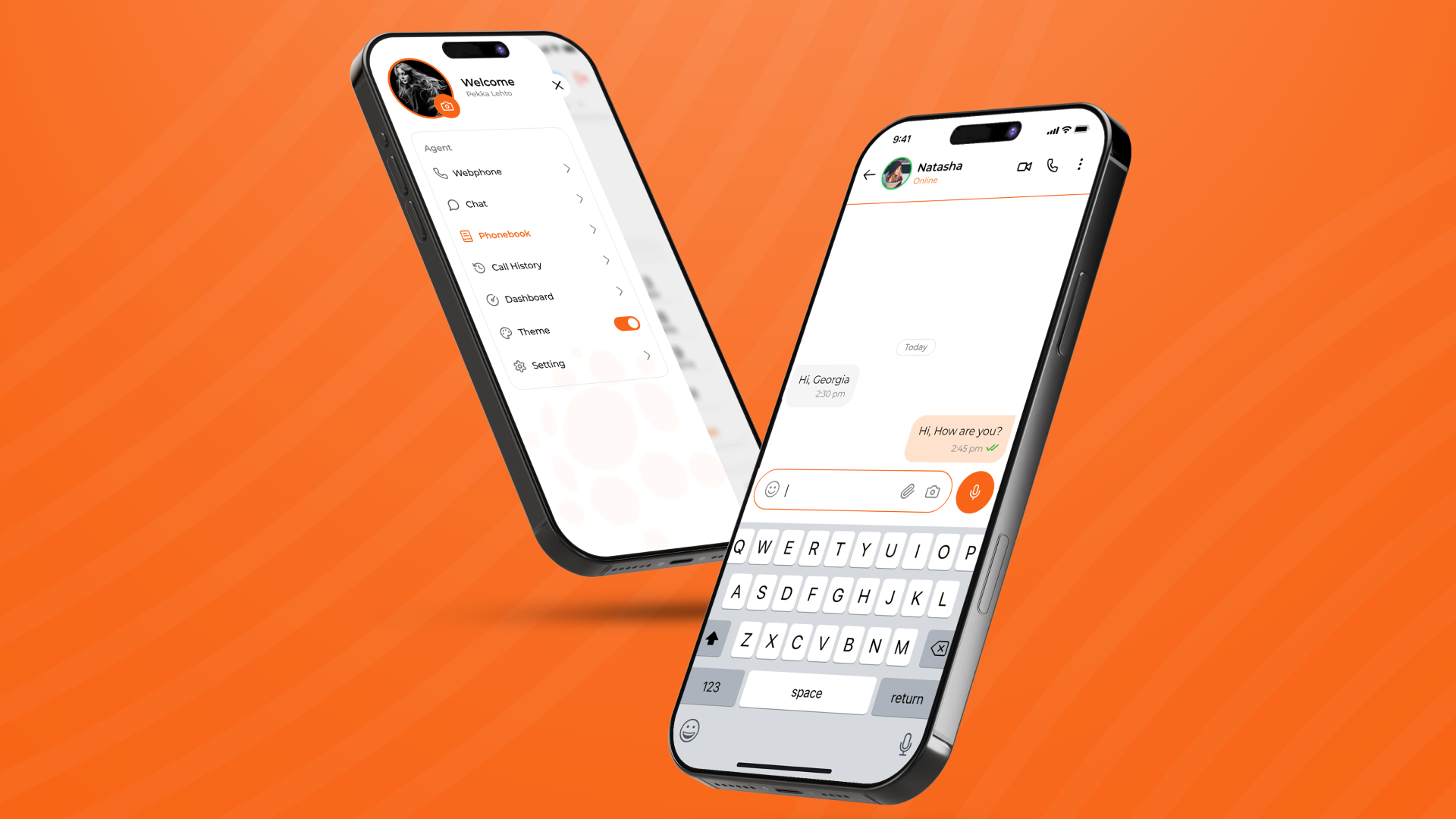 Client Talk VoIP Call Screen