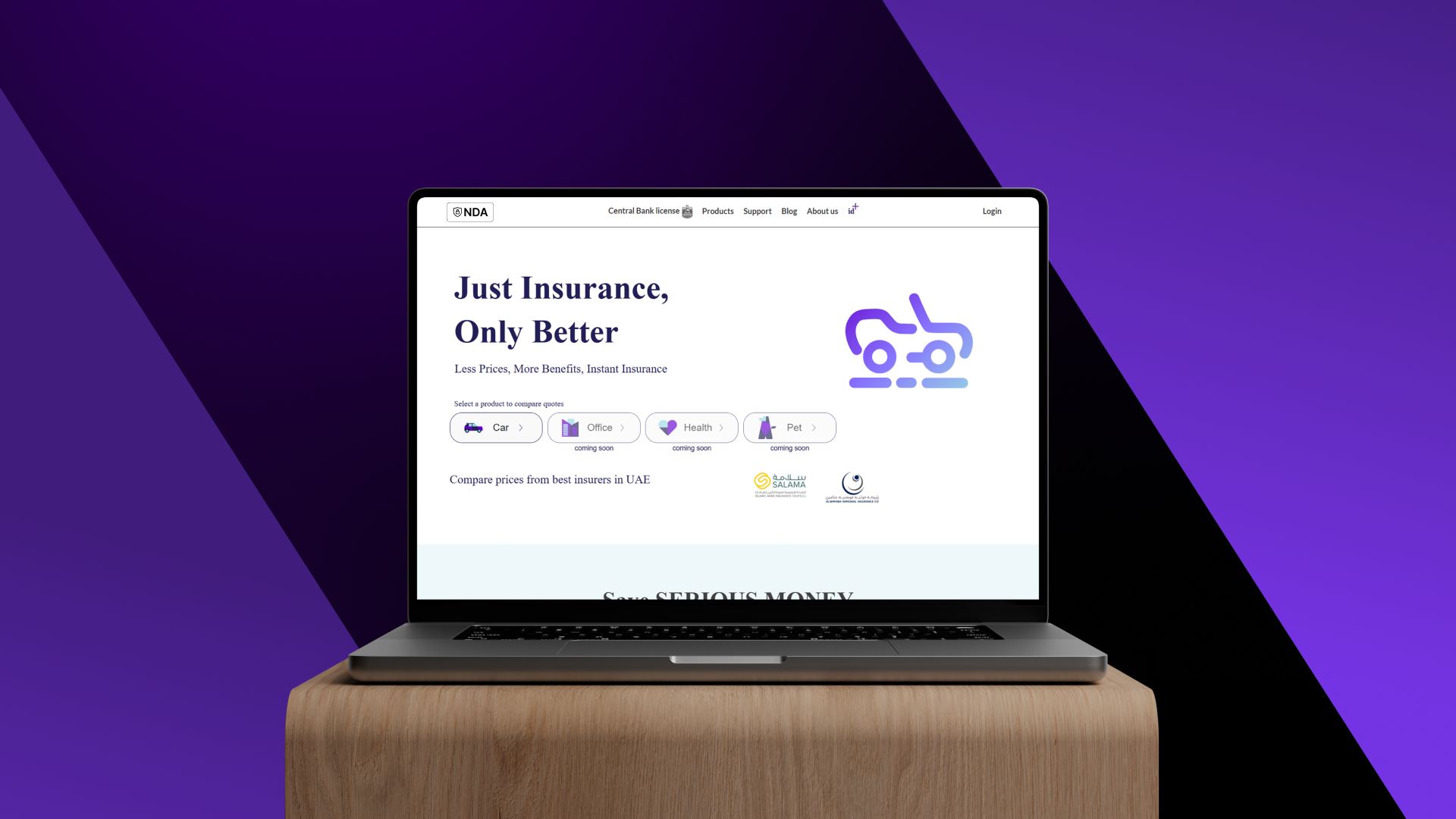 Insurance Marketplace Interface Banner