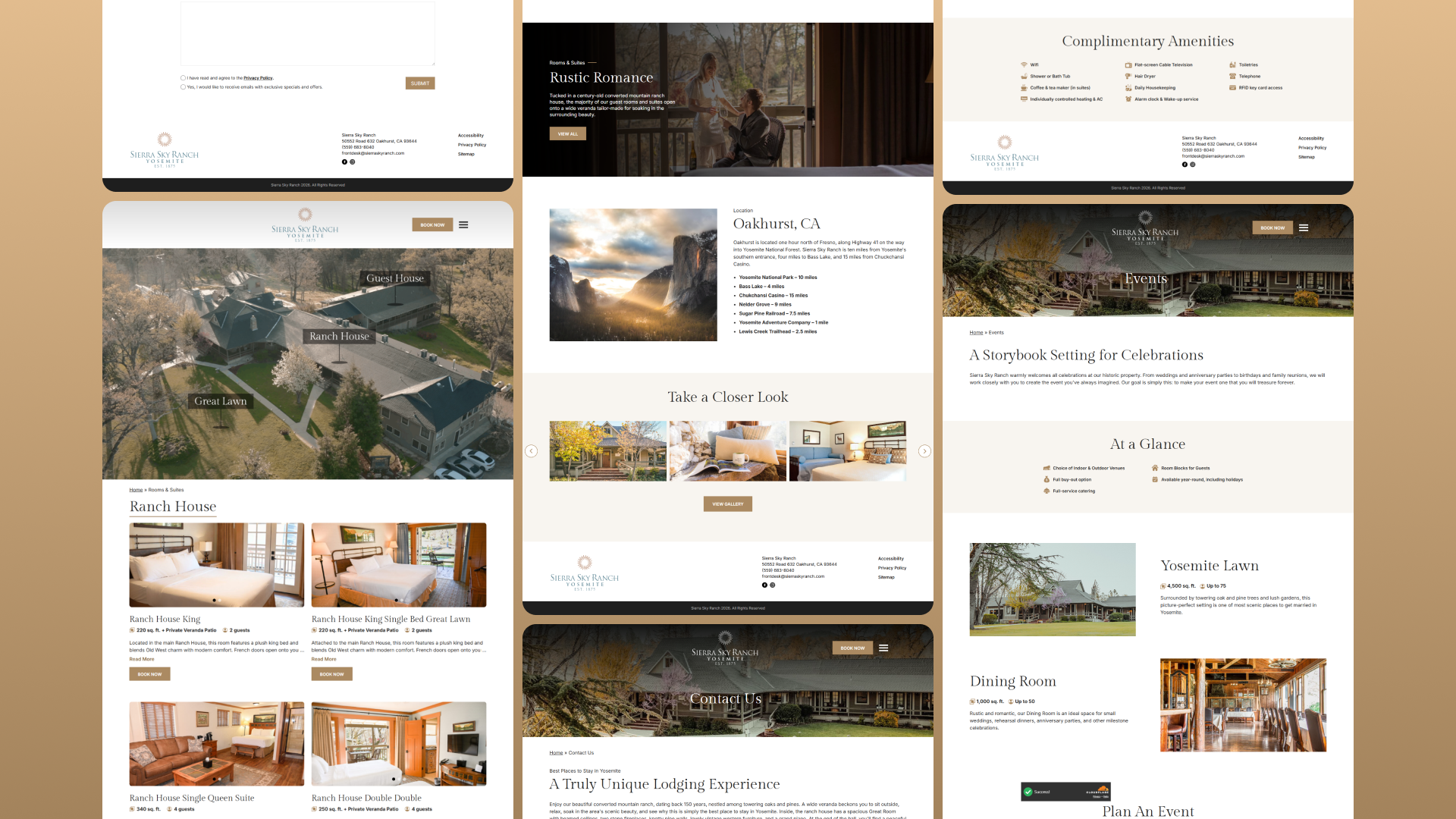 Sierra Sky Ranch Booking System Architecture