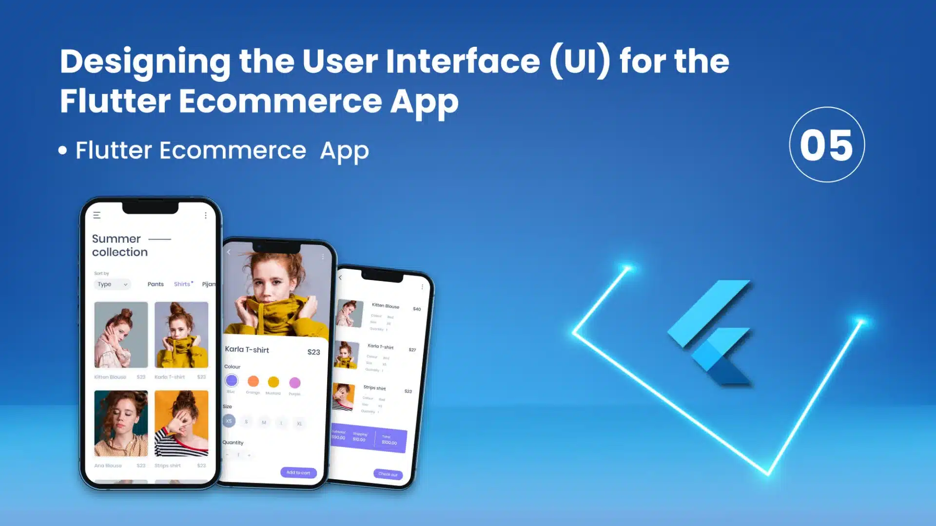 Designing the User Interface (UI) for the Flutter Ecommerce App