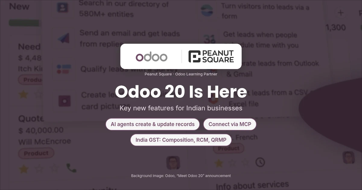 Odoo 20 Is Here: Key New Features for Indian Businesses