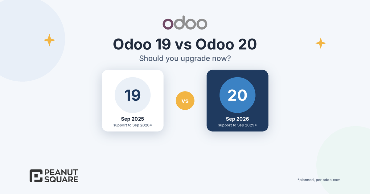 Odoo 19 vs Odoo 20: Should You Upgrade Now?