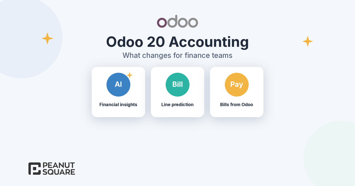 Odoo 20 Accounting: AI Insights, Bill Line Prediction and Paying Bills from Odoo