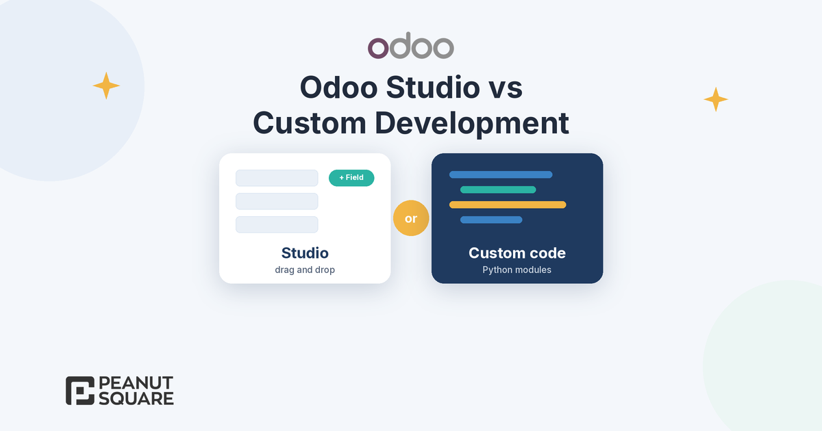 Odoo Studio vs Custom Development: Which Is Right for You?
