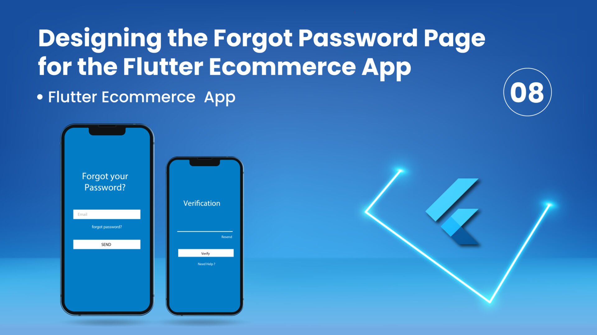 Designing the Forgot Password Page for the Flutter Ecommerce App